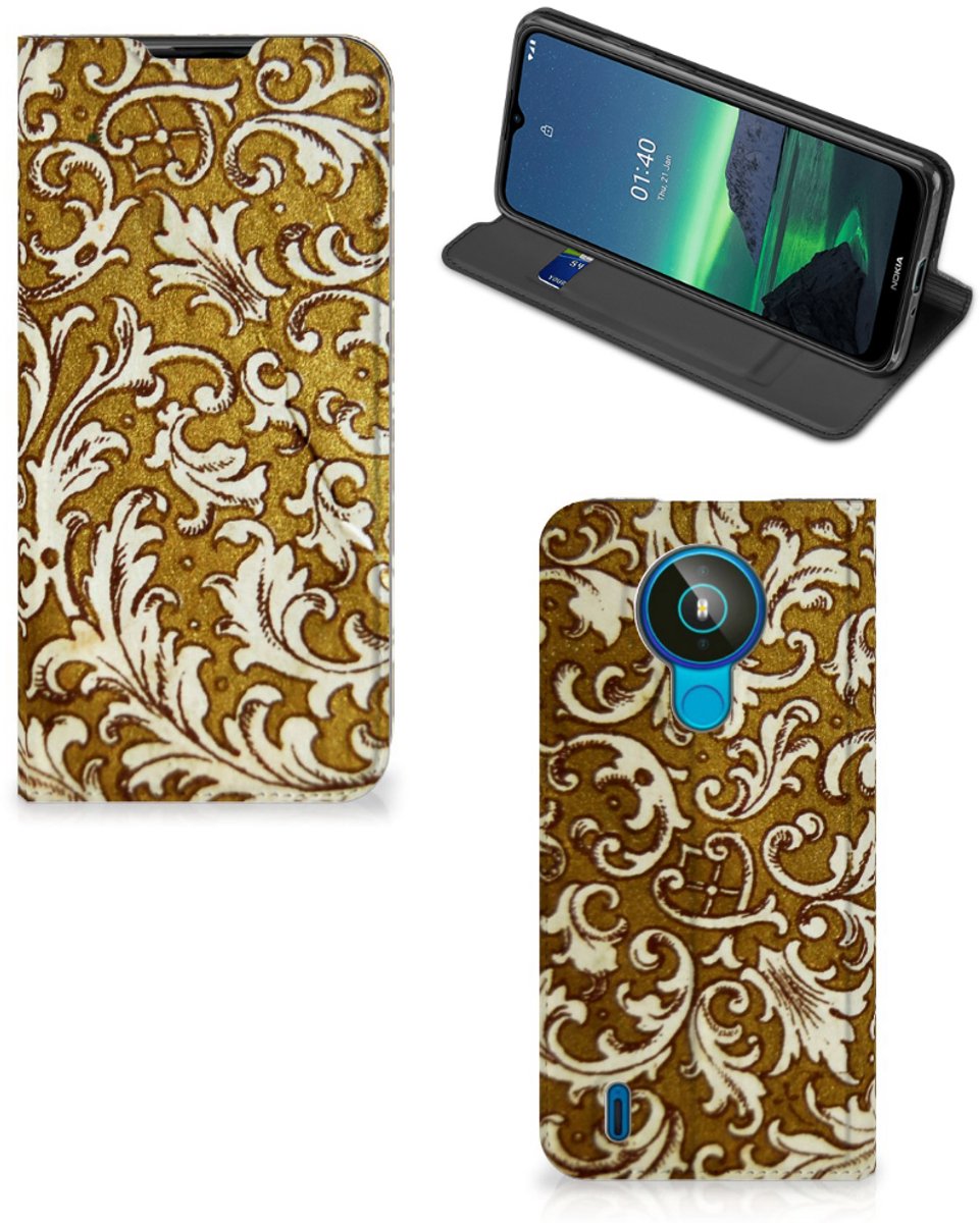 Telefoon Hoesje Nokia 1.4 Barok Goud
