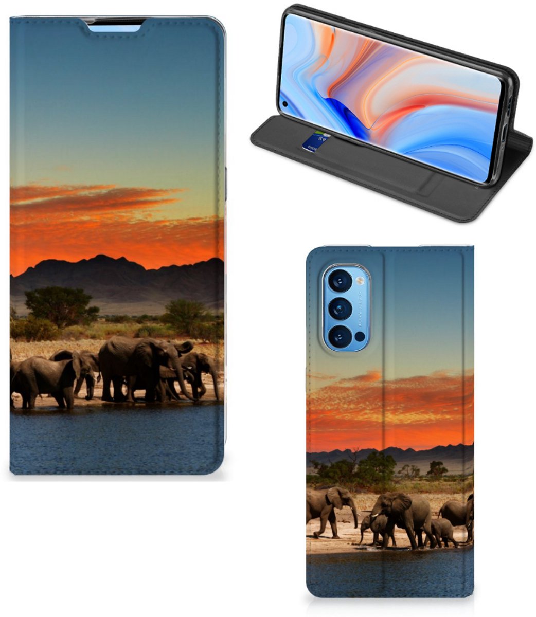 OPPO Reno4 Pro 5G Hoesje maken Olifanten