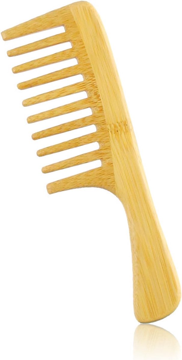 Houten Kam voor Groene Krullen en Dik Haar - Ideaal voor Vrouwen