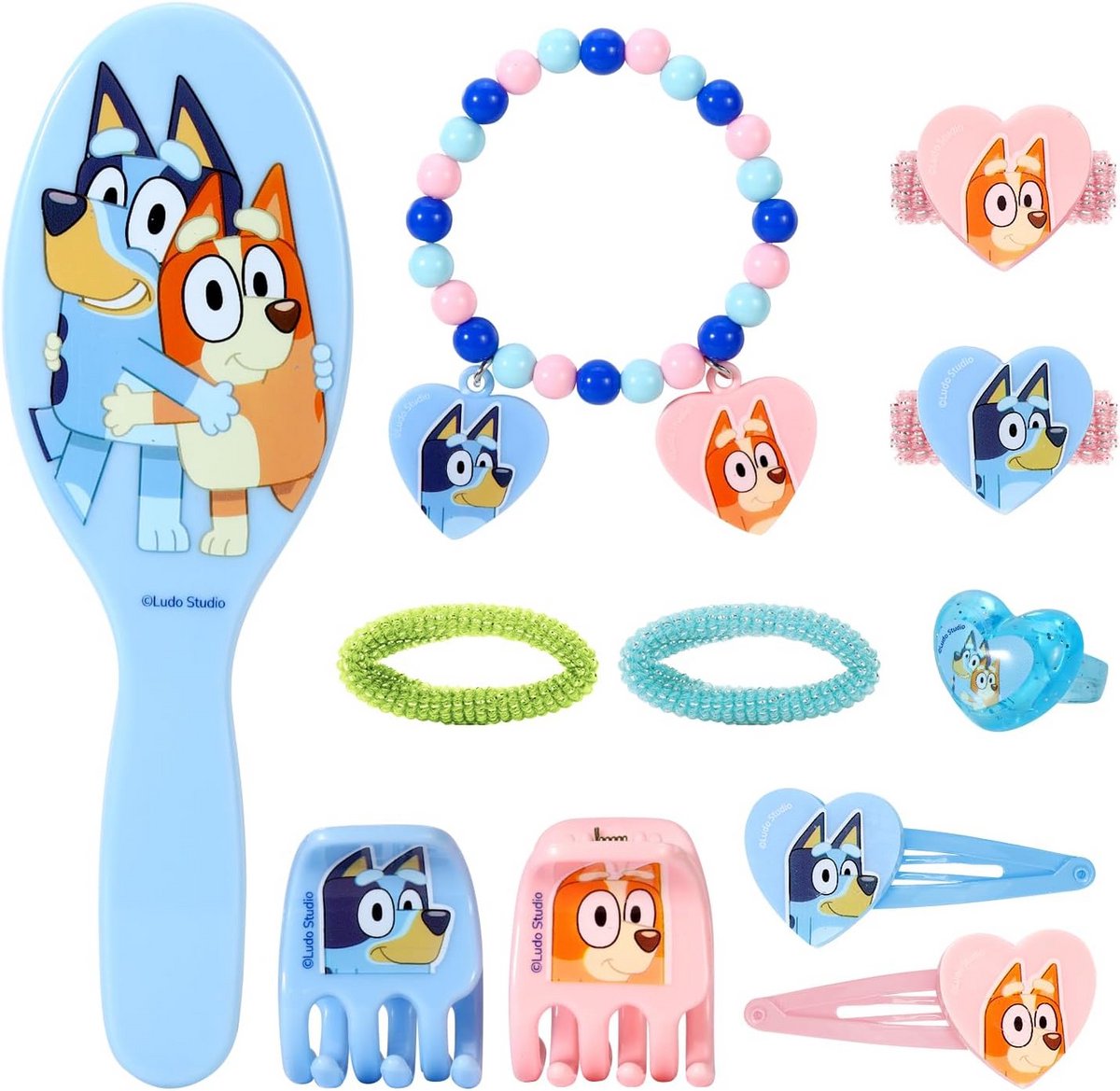 Haaraccessoires Set voor Kinderen - 11-delige Beauty Set met Clips, Kam en Bands