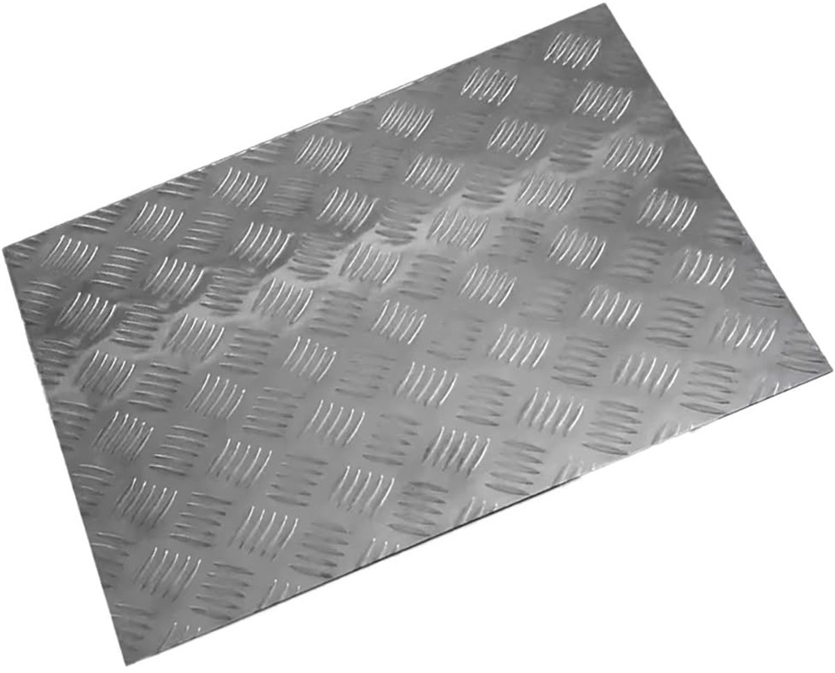 Aluminium Traanplaat - Metaal Plaat - Industriële Toepassingen - Diamant Profiel - 3mm Dik