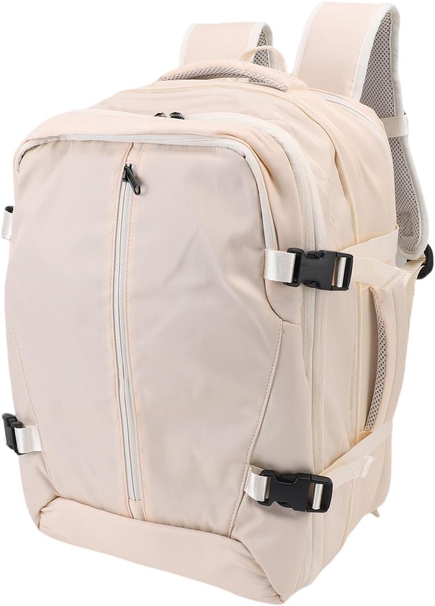 Vacuüm Rugzak - Reis Tas - Ruimte Besparen - Waterdicht Nat Droog Scheiding - 36 Tot 55L - Beige