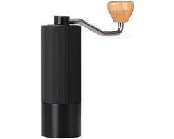 Handmatige Koffiemolen - Bonenmaler Aluminium - Verse Koffie Zetten - Ergonomisch Antislip - 16x5cm - Zwart