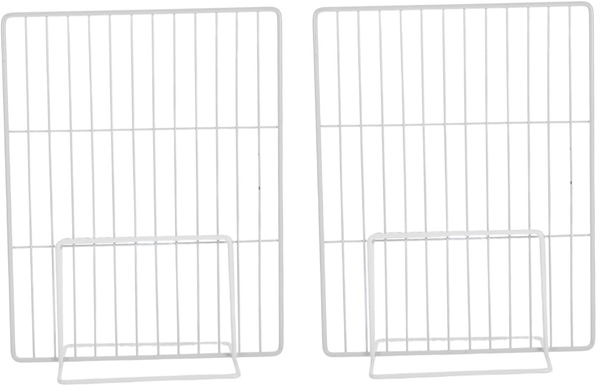 Vriezer Organisator - Vakken Verdeler - Koelkast Ordening - Flexibele Hoogte - 29x22x10cm - Wit