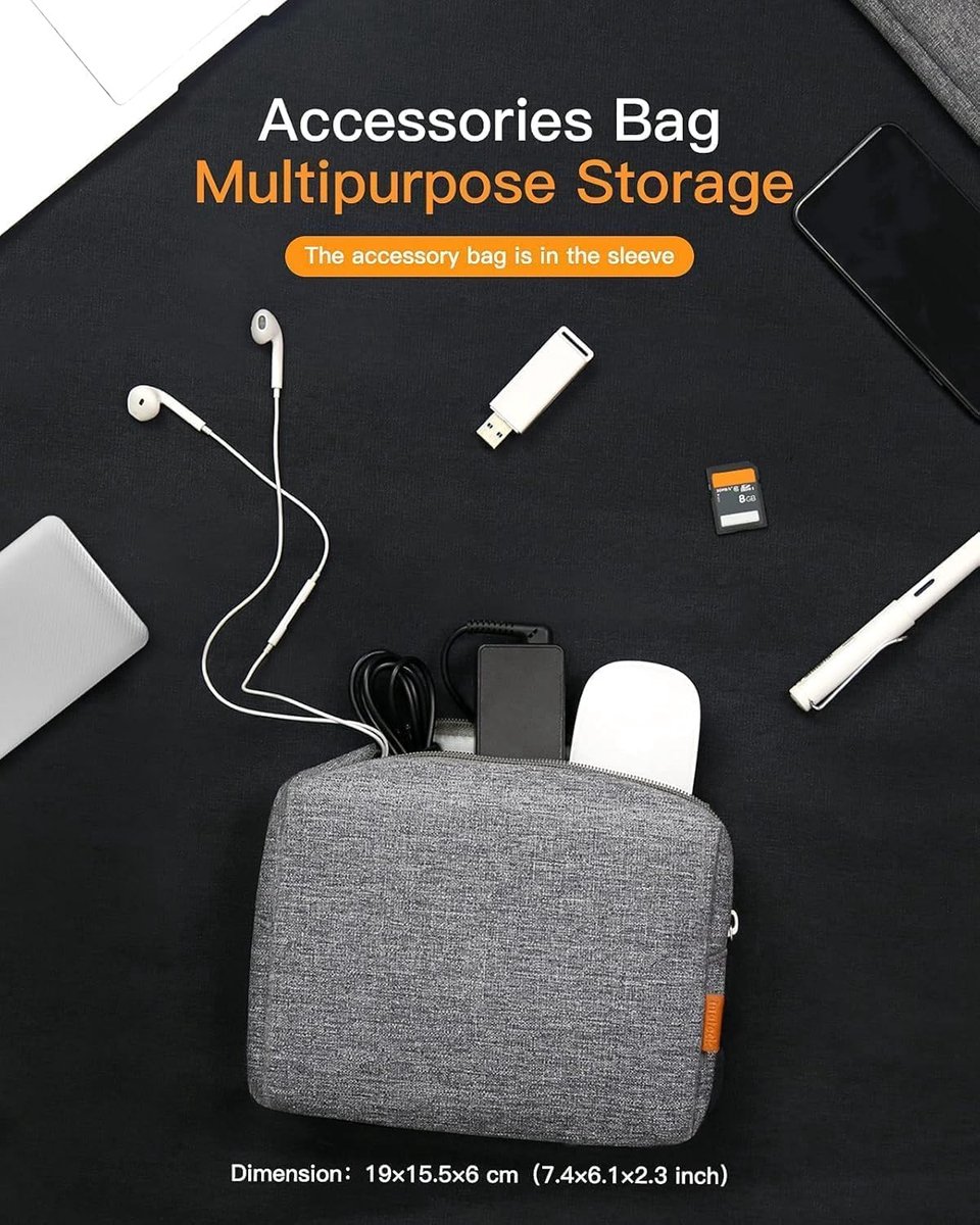 Originap Laptoptas, hoes, spatwaterdicht, compatibel met 15,6 inch notebook
