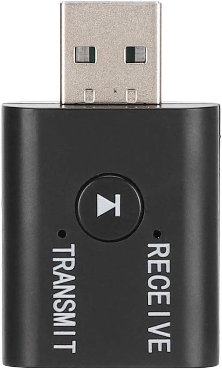 Bluetooth Adapter - Draadloze Ontvanger Zender - Audio Streamen - Dubbele Functie - Compact Formaat - Zwart