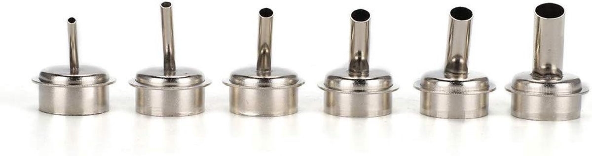 Luchtpistool Mondstukken - Accessoires Set - Precisie Reparatie - Duurzaam Staal - 6 Stuks Maten