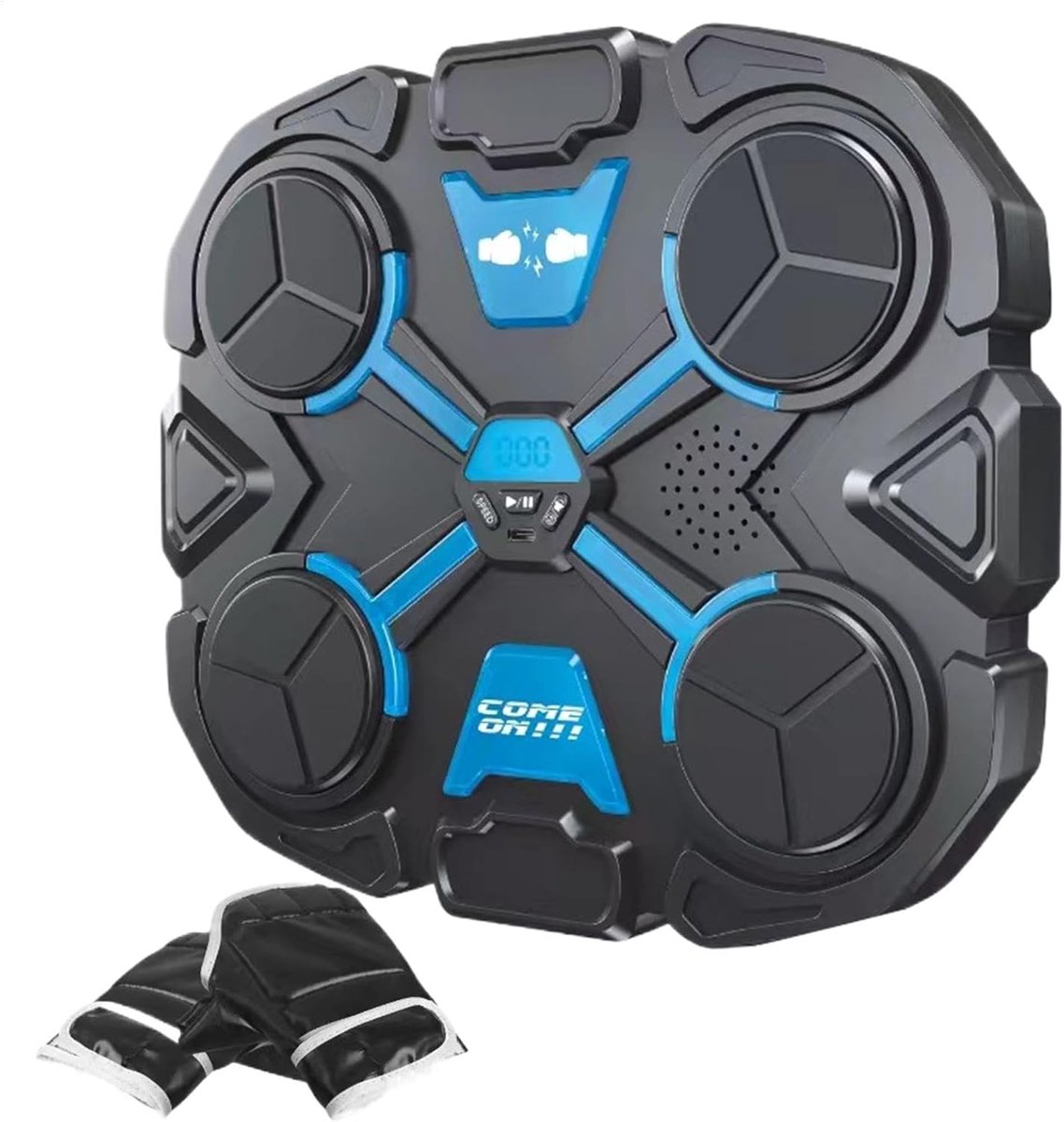 Boksmachine Muziek - Bokstrainer Wandmontage - Thuis Sporten - Intelligente Verlichting - 32 x 28 x 4 cm