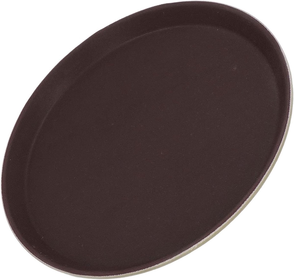 Rond Dienblad - Serveerschaal - Horeca Gebruik - Antislip Hittebestendig - 40cm Diameter - Bruin