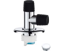 Afvoerslangconnector - Wasmachine aansluiting - Dubbele afvoer - Ingebouwde terugslagklep - 10 x 5 x 3 cm - Zoals afgebeeld