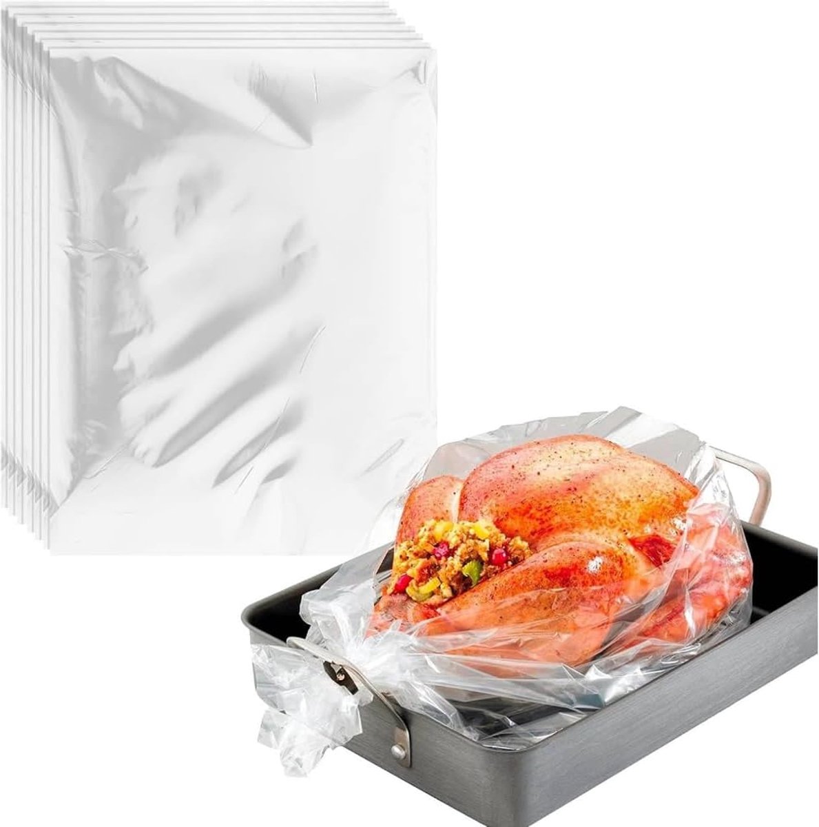 Oven Zakken - Braadzakken Kookzakken - Snel Koken - Multifunctioneel Gebruik - 38x25 cm - Wit