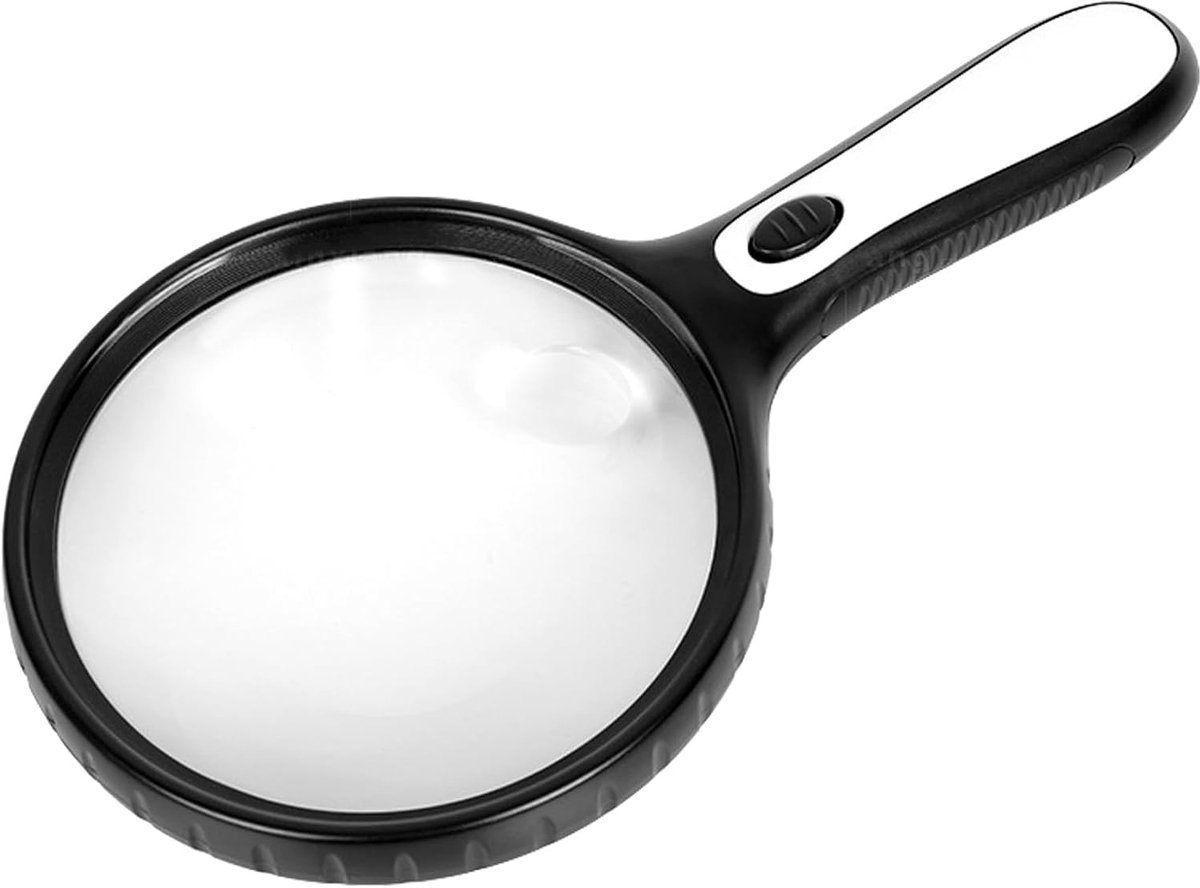 Vergrotingsglas met LED - Verlichte Loep - Gedetailleerd Lezen - Dubbele Vergroting 5X/15X - 25 x 14 x 3.5 cm