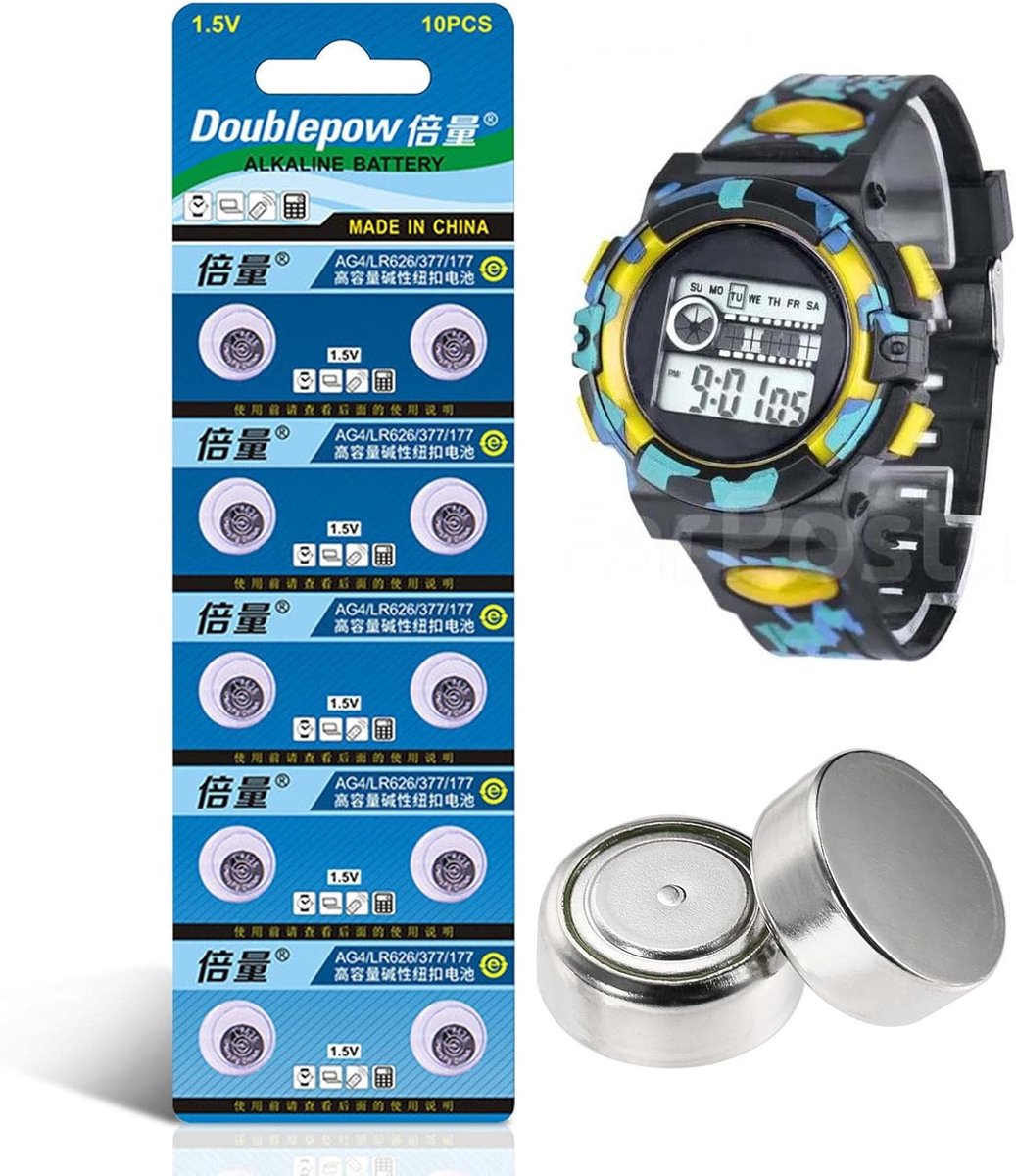 Knoopcelbatterijen - Kleine batterijen - Apparaten voeden - Lekvrije technologie - 15 Volt