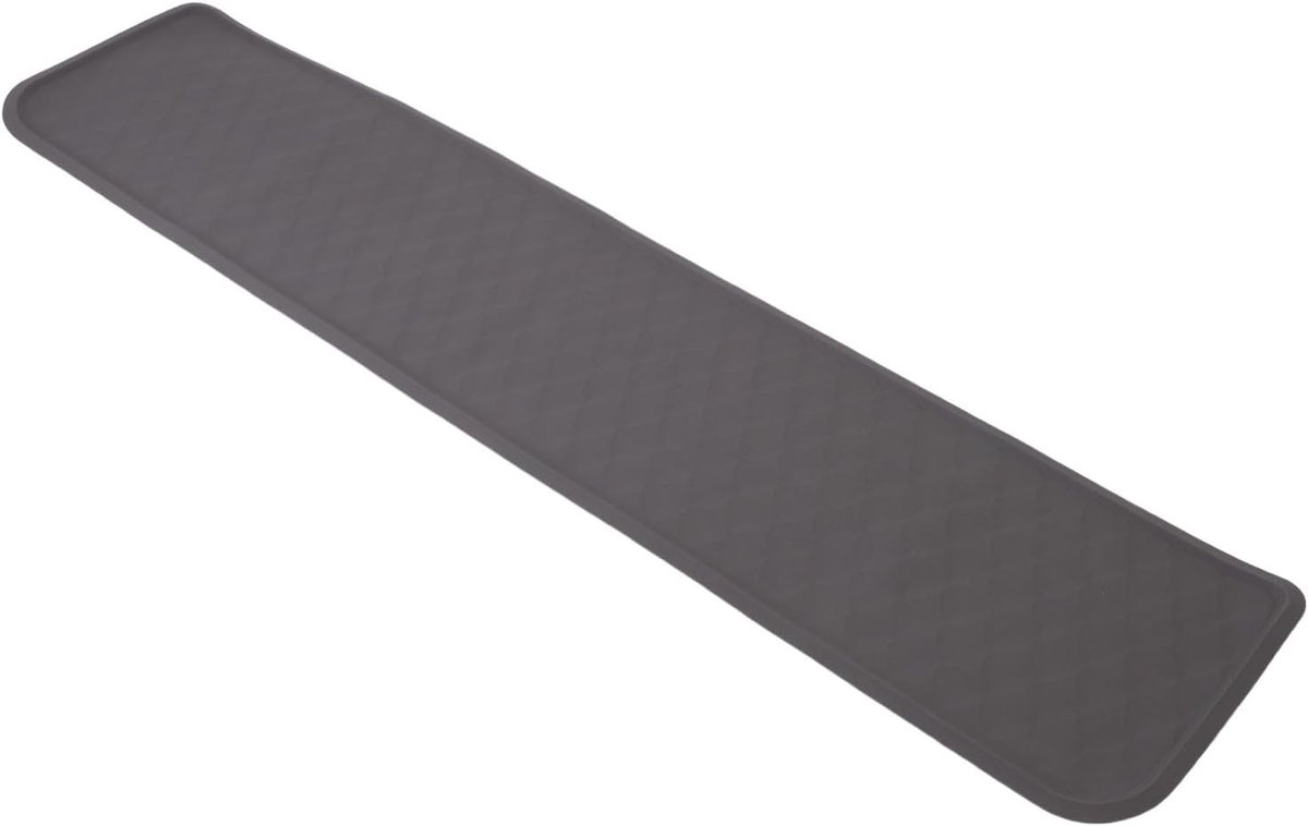 Koelkast Morsmat - Lekbak Mat - Apparaat Bescherming - Verhoogde Randontwerp - 95x21.6cm - Grijs