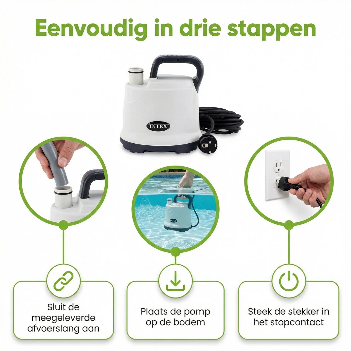 Intex Dompelpomp - 3595 liter per uur - 28606 - Zwembad Leegpompen - Waterpomp Zwembad - Dompelpomp Zwembad - Waterafvoer Zwembad - Zwembad Onderhoud – foto 6