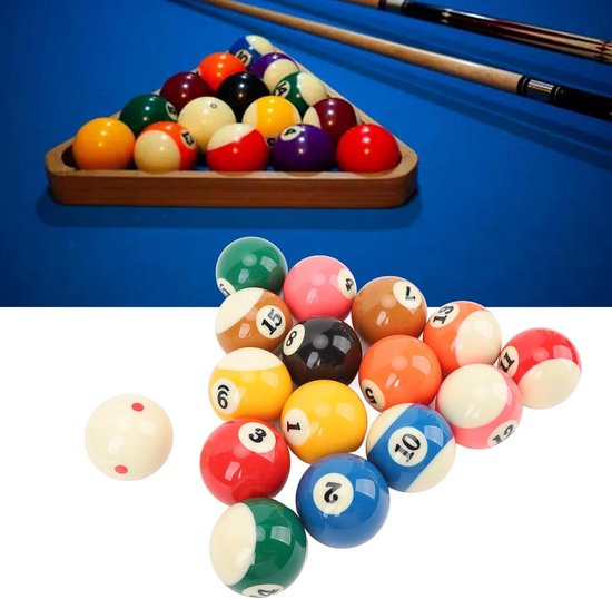 Biljart Ballen Set - Pool Ballen - Spel Spelen - Professionele Hars Kwaliteit - 57.2 mm Standaard - Meerdere Kleuren — afbeelding 5