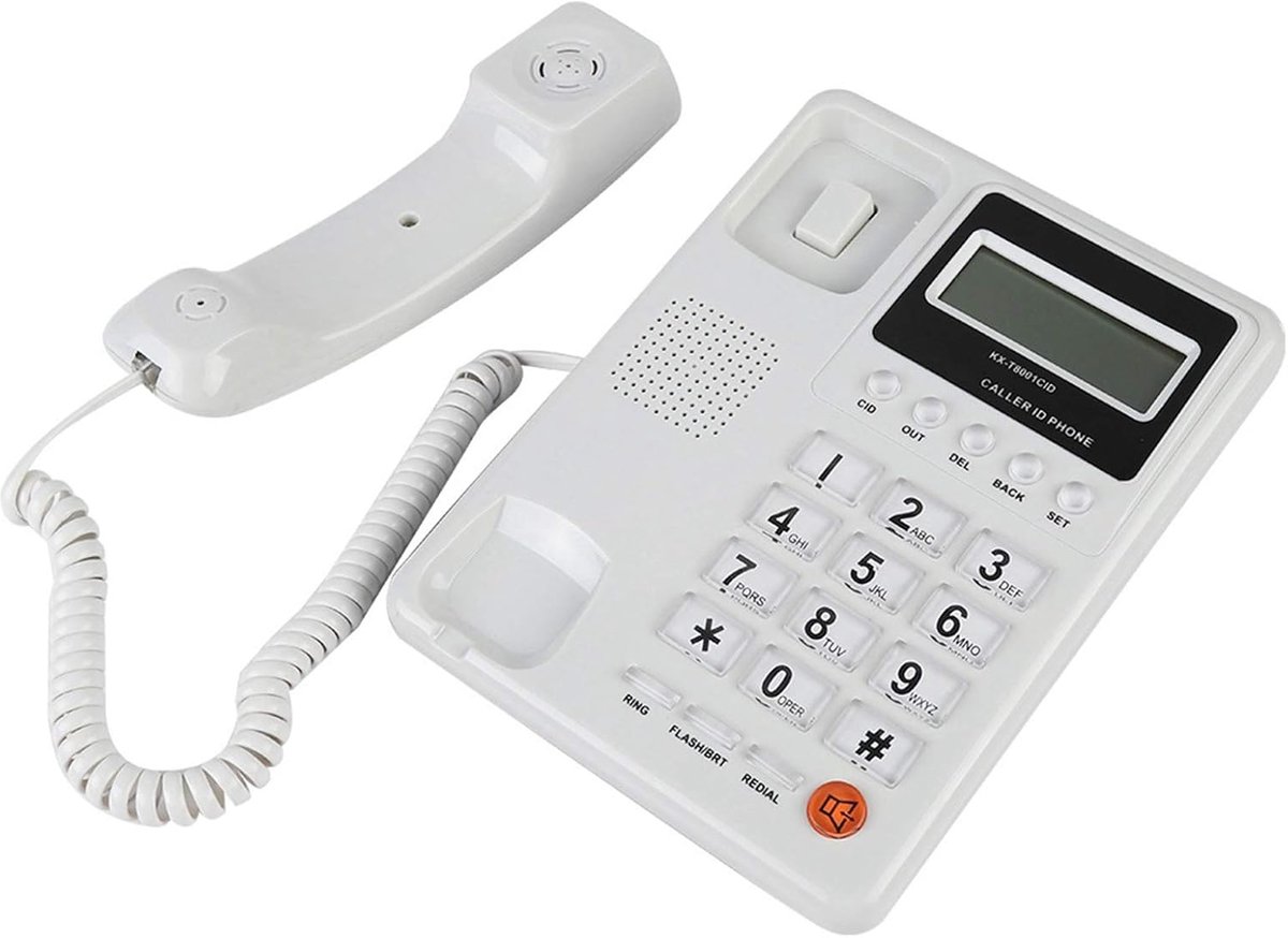 Vaste Telefoon - Kantoortelefoon Huis - Thuis Kantoor Hotel - DTMF FSK ID - 22 x 21 x 6 cm