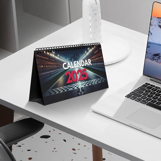 Bureaubladkalender Racing - Kalender Maanden - Planning en Organisatie - Speciaal voor Fans - 22 x 18 x 2 cm — afbeelding 3
