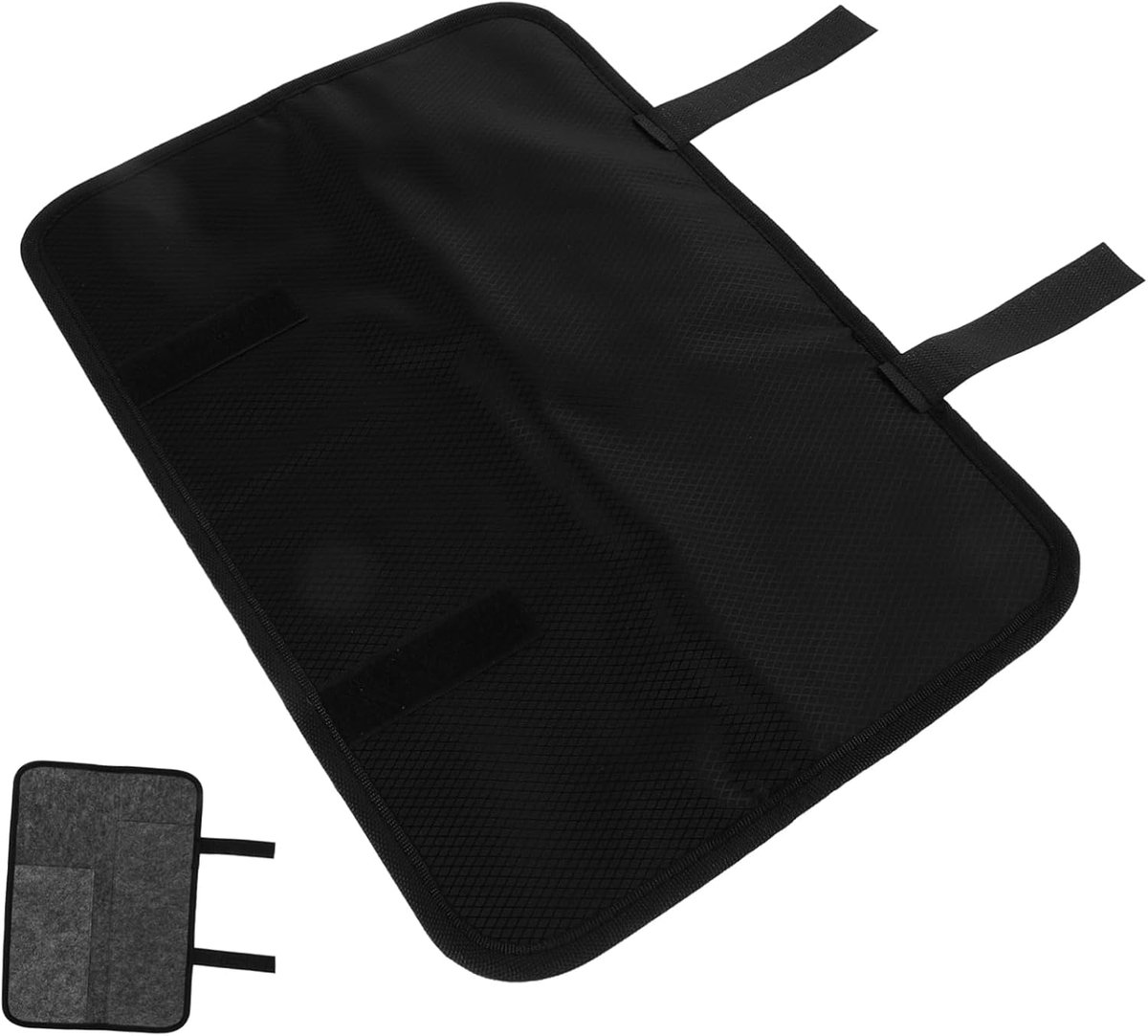Stijltangborstel Opbergtas - Krultang Etui - Veilig Stylen - Hittebestendig Canvas - 38x27cm - Grijs