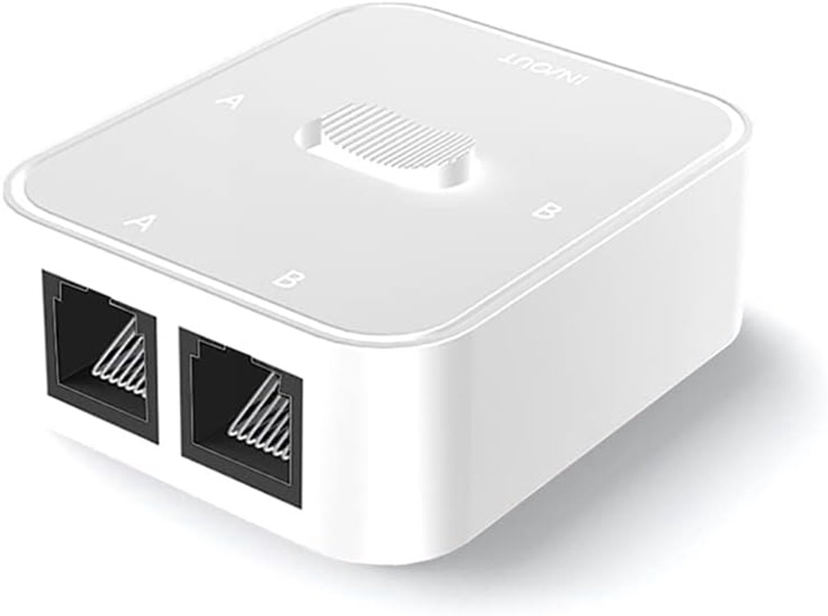 Netwerk Splitter - LAN Switch - Netwerk Delen - 1000 Mbps Snelheid - Compact Ontwerp - Wit