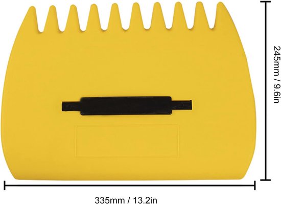 Handbladharken Set - Bladgrijpers - Tuin Opruimen - Gekarteld Tandenontwerp - 27x27x3 cm - Geel — afbeelding 5