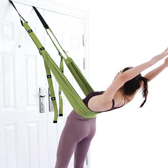 Yoga Touw - Flexibiliteit Trainer - Backbend Splits - Krachtige Stretch - 28x14x13 cm - Groen — afbeelding 3