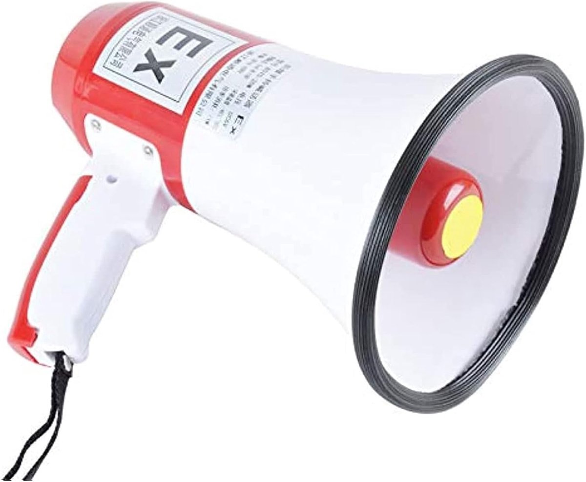Draagbare Megafoon - Luidspreker Omroep - Buiten Activiteiten - HD Opname Functie - 23x14x20 cm - Rood
