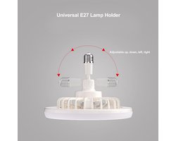 Plafondventilator met Lamp - Ventilator Verlichting - Luchtcirculatie Kamer - Stille Koperen Motor - E27 Fitting - Geel Koper