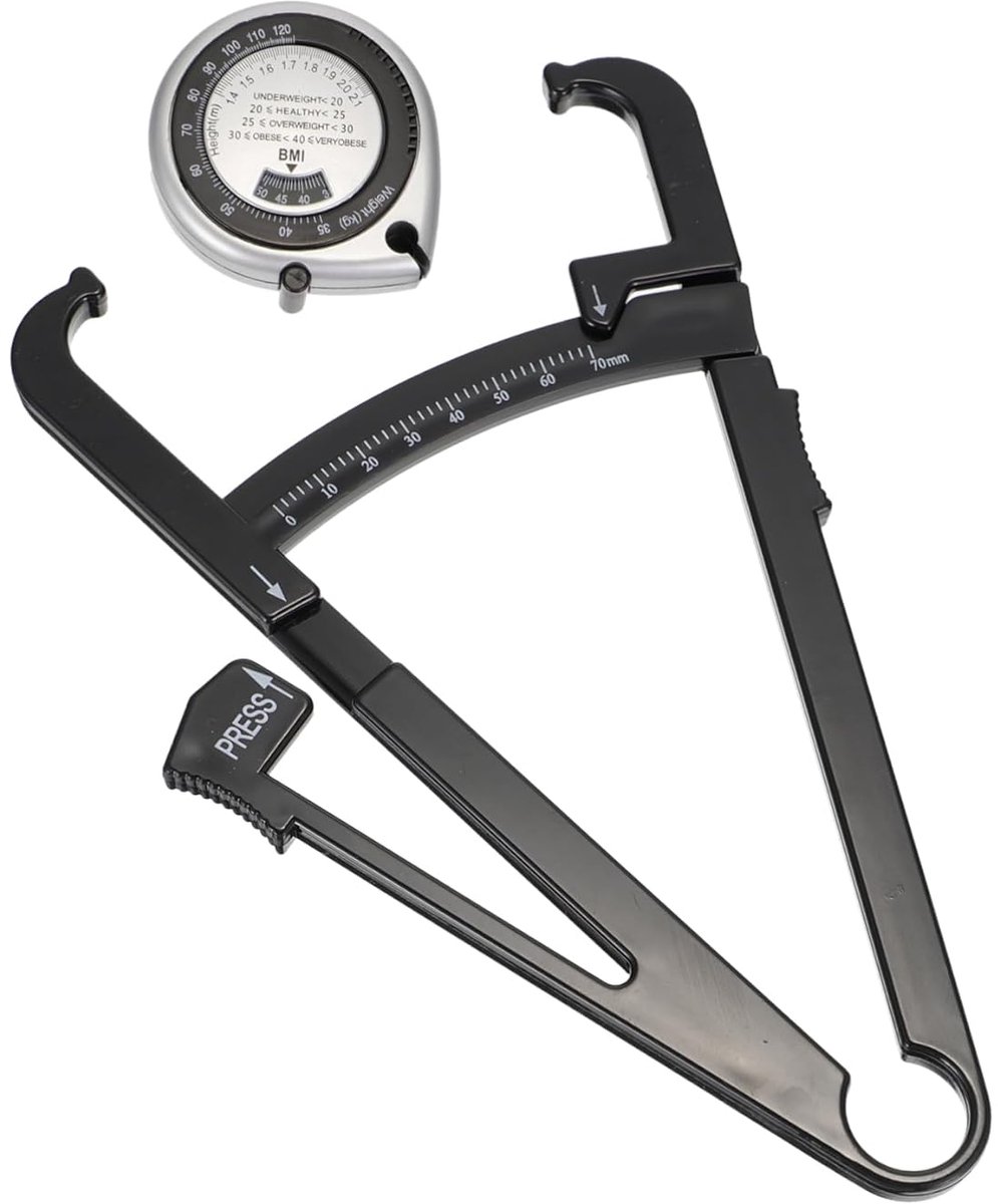 Vetclip Set - Lichaamsvet Meten - Gezondheid Monitoren - Dubbele Meetinstrumenten - 16.8 x 10 x 0.6 cm - Zwart