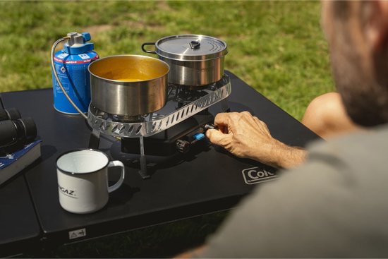 Campingaz Camp & Trek Twin Connect CV Kooktoestel - Stabiel 2x Ø15cm kookoppervlak - 2x 2000 Watt branders van Merkloos — afbeelding 2
