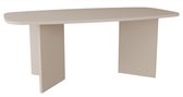 Selsey Piano – Rechthoekige eettafel met afgeronde hoeken, 190 cm, kasjmiergrijs
