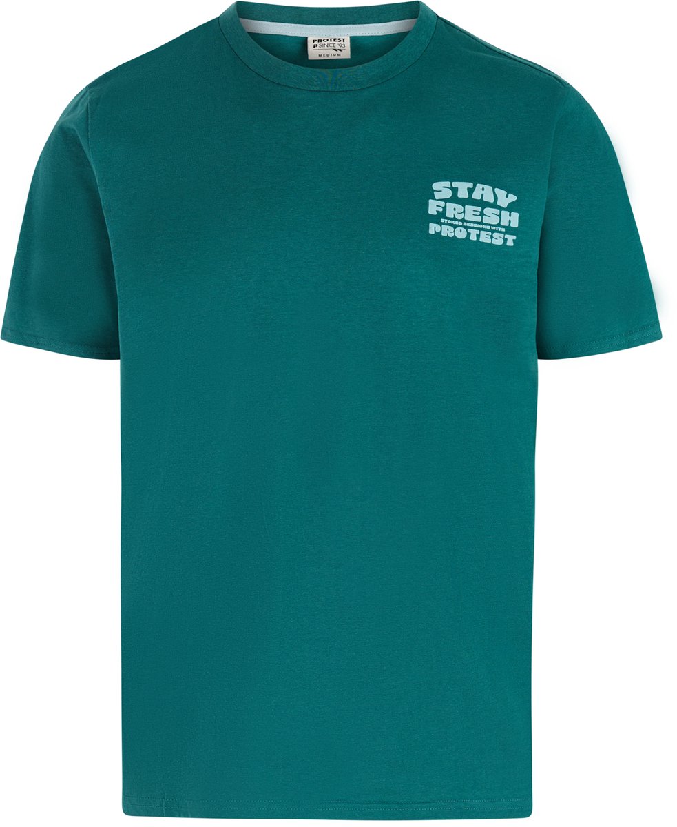 Protest PRTJarco T-shirt Heren Korte mouwen Ronde hals Normale pasvorm Turquoise