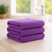 Nile Textile Luxe Handdoek - 50x100 - Paars - 600GSM - Egyptisch Katoen