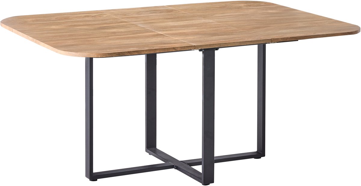 BELIANI COOPER - Eettafel uitschuifbaar - Bruin - 120/160 x 120 cm - MDF