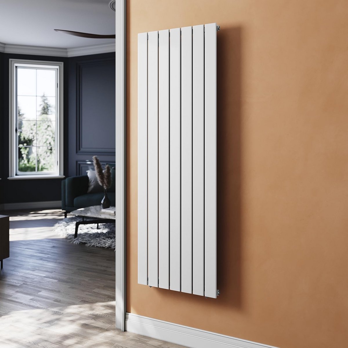 Verticale Platte Paneelradiator Wit 1600x542mm Badkamer