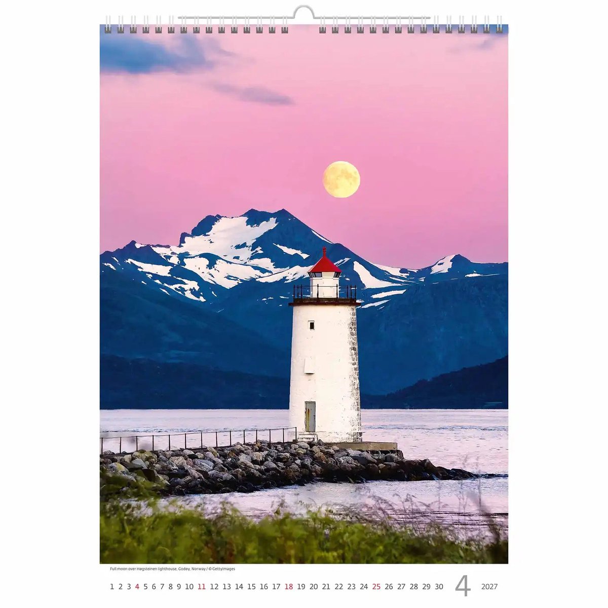 C123-27 Europa scenes Kalender A3+ formaat 2027 + gratis kalender 2026