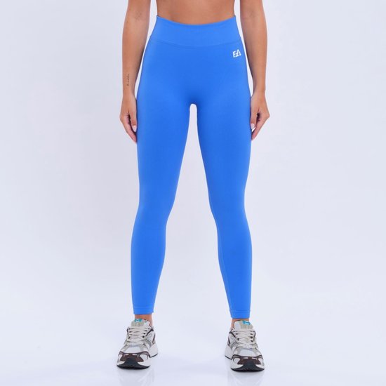 Euphoria High Waist Sportlegging Dames - Sportkleding Dames - High Waist - Sportbroek Dames - Yoga Broek Dames - Blauw - Maat L — afbeelding 3
