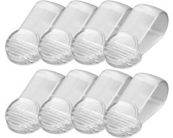 Handdoek Klemmen - 8 Stuks - Strandlaken Knijpers - Plastic Quiltclips - Badlaken Clips - Strandlakenrek wasknijpers - Knijpers - Sterke Handdoekklem - 7×3.2×2.9cm - Transparant