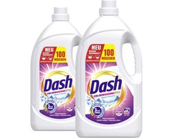 Dash Color Fresh Vloeibaar Wasmiddel - Gekleurde Was - 200 wasbeurten - 9L (2 x 4,5 L -a 100 Wasbeurten) - Vloeibare, krachtige reiniging - Beschermt tegen vergrijzing - Voorkomt kleuroverdracht