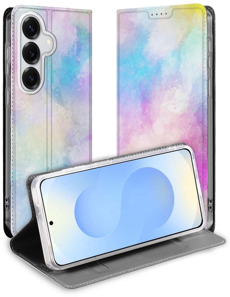 Samsung Galaxy S26 Plus Book Cover Watercolor Light