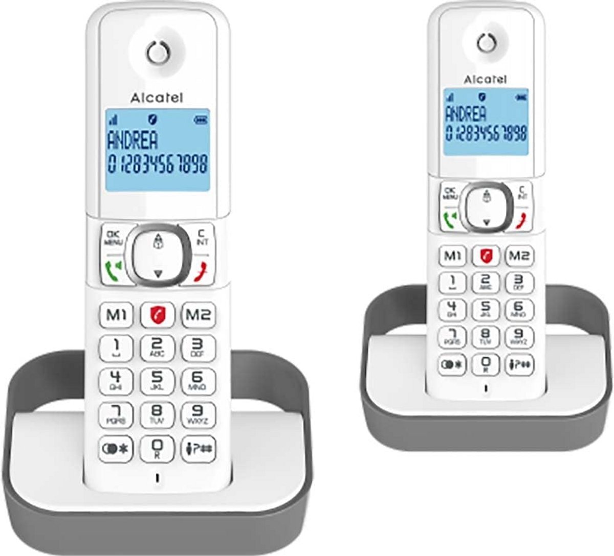 DECT Draadloze Telefoon Duo Set Grijs