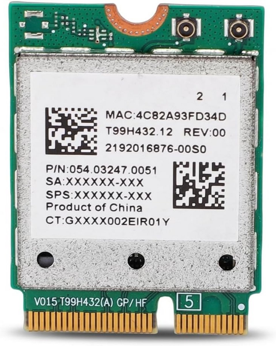 WiFi 7 Netwerkkaart 5.8Gbps Tri-band Draadloze Adapter M.2 NGFF voor Laptop PC