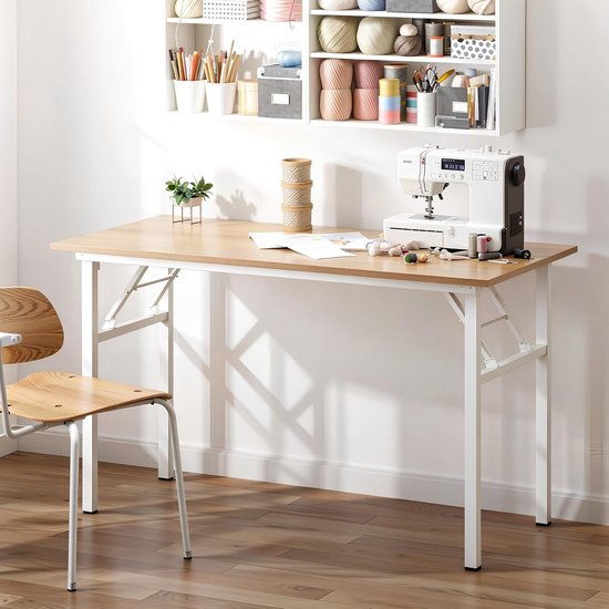 Inklapbaar Bureau 100x60 cm - Multifunctionele Klaptafel voor Thuis en Kantoor — afbeelding 4