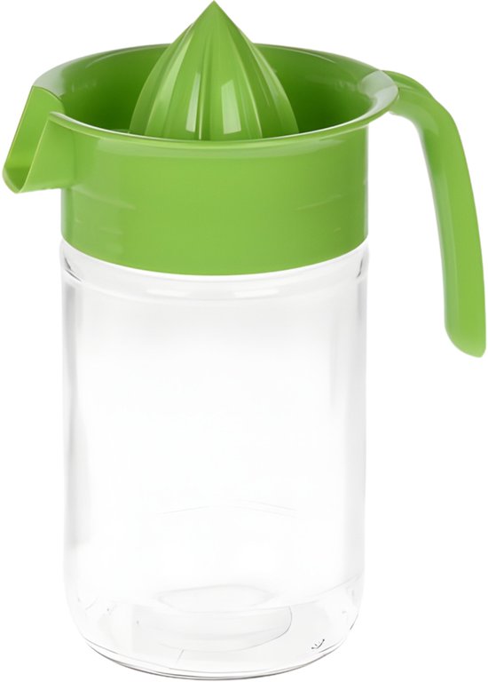 Excellent Houseware Sinaasappelpers/citruspers - Handmatig - groen - transparant glas - 19 x 10 cm van Excellent Houseware. — afbeelding 5