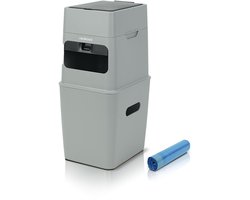 Neakasa PooGuard Poubelle - 9,2 Litre - Bac à Ordures Désodorisant pour Déchets d'Animaux de Compagnie et Couches - Grijs