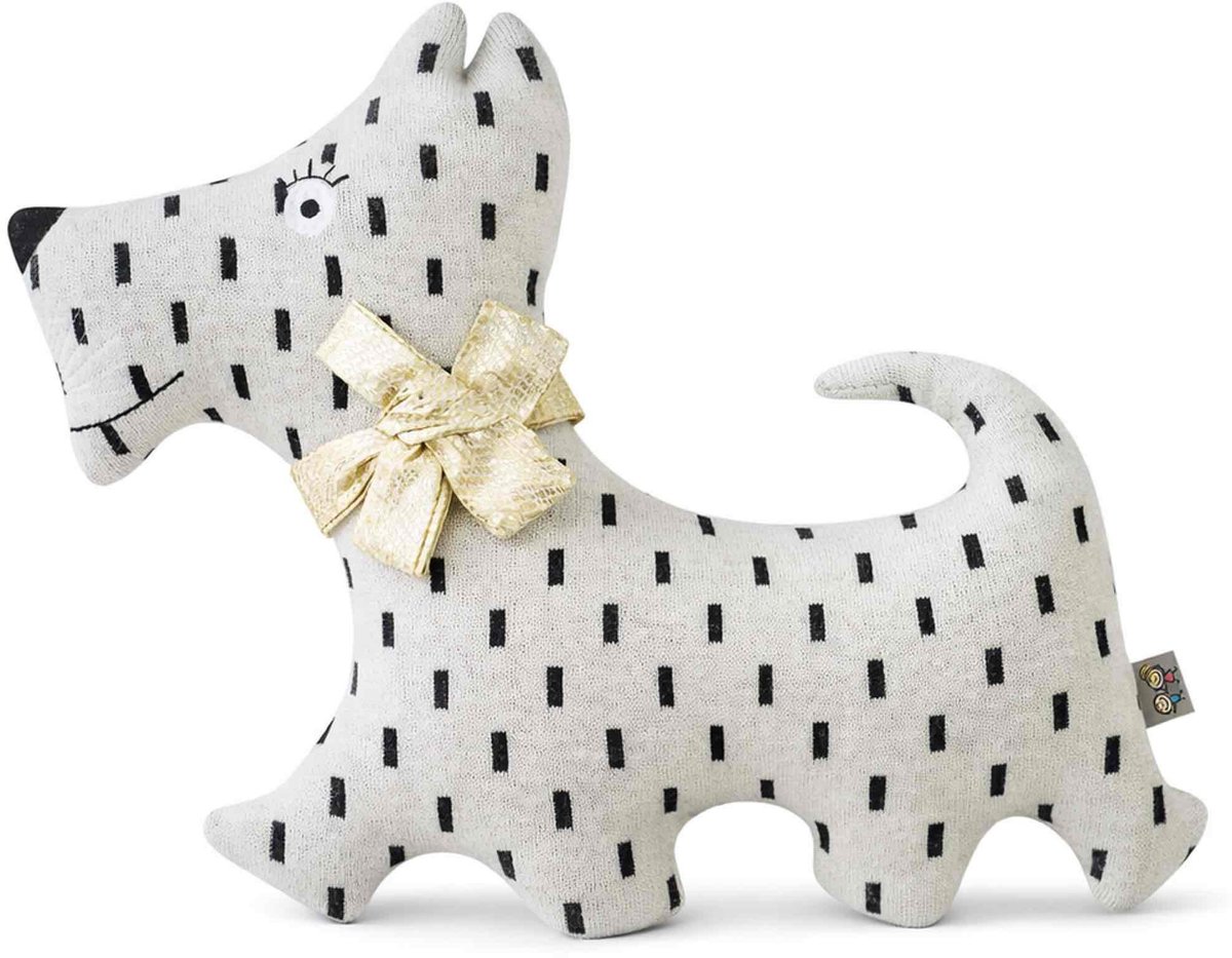 Sevira Kids - Grote katoenen knuffelhond - beige