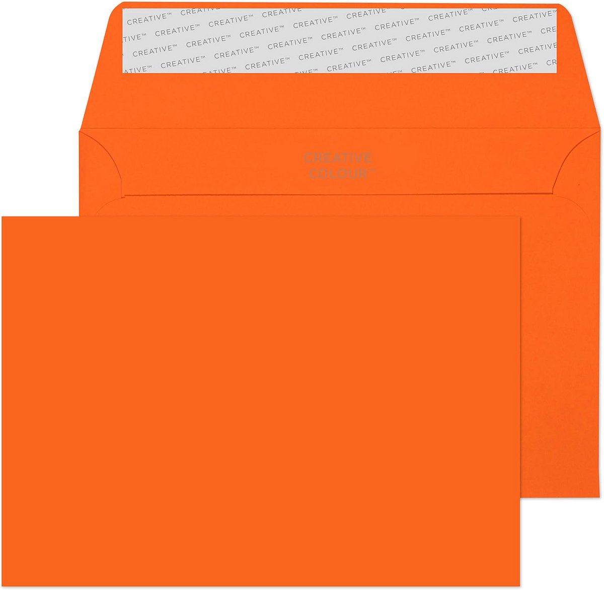 Gekleurde C6 Enveloppen Zelfsluitend Pompoen Oranje - 500 Stuks