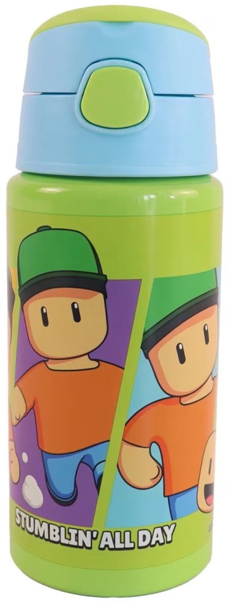 Stumble Guys All Day aluminium rietfles met een haak 500 ml