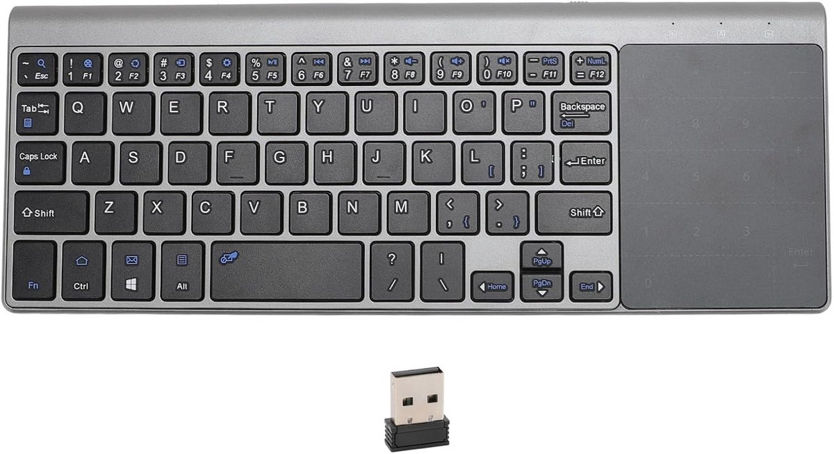 Draadloos Mini Toetsenbord met Touchpad voor Laptop en Smart TV