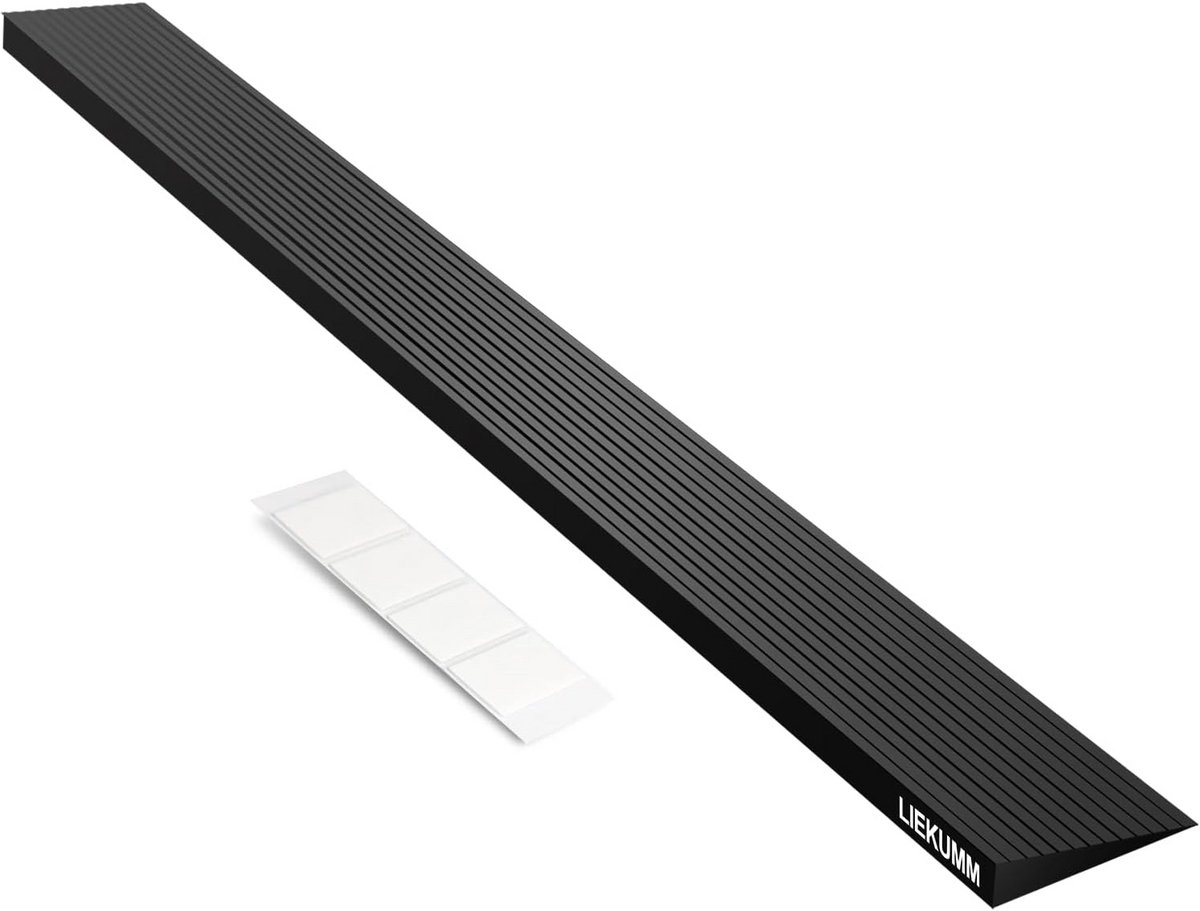 Drempel Oprit Rubber 2 cm Hoog - Rolstoelhelling 650 kg Draagkracht voor Stoepranden en Treden